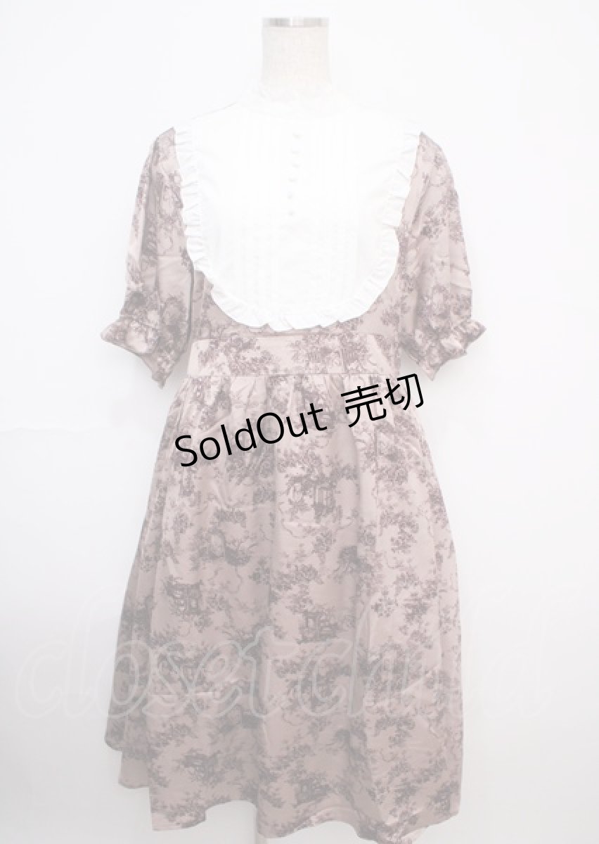 画像1: 【SALE】m petit by misako / トワルドジュイワンピース LL 中桃 Y-25-03-07-105-LO-OP-SZ-ZT078 (1)