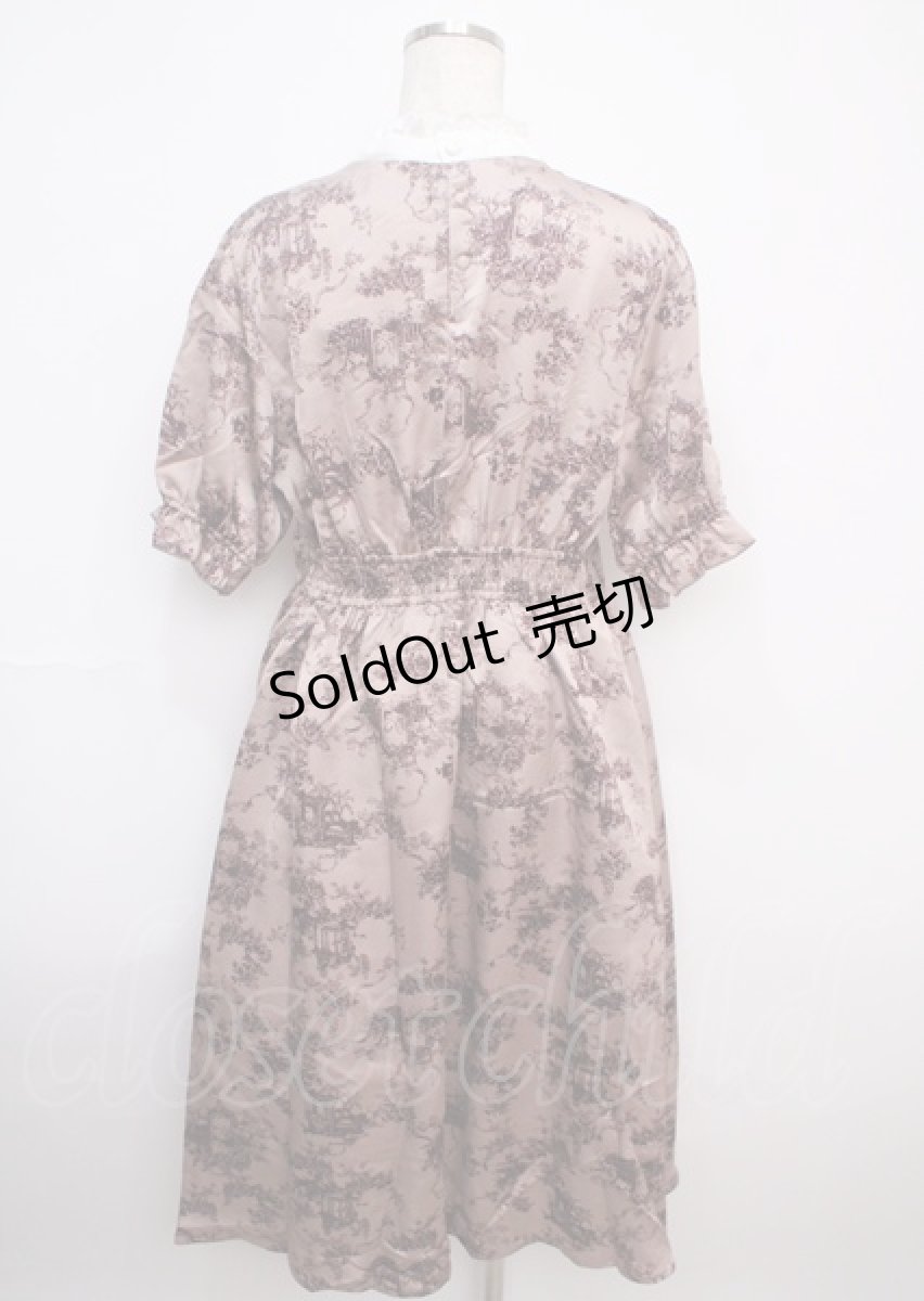 画像2: 【SALE】m petit by misako / トワルドジュイワンピース LL 中桃 Y-25-03-07-105-LO-OP-SZ-ZT078 (2)