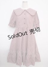 m petit by misako / AM*ギンガムCHKワンピース LL 中赤 Y-25-03-07-108-LO-OP-SZ-ZY