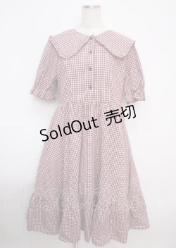 画像1: m petit by misako / AM*ギンガムCHKワンピース LL 中赤 Y-25-03-07-108-LO-OP-SZ-ZY