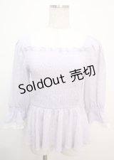 axes femme / シアーシャーリングブラウス F ラベンダー Y-25-03-07-014-AX-TO-SZ-ZI