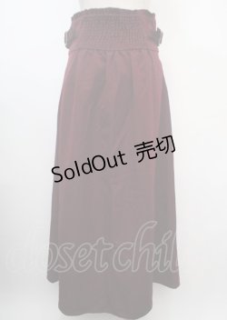 画像2: axes femme / センタージップロングスカート  ワイン Y-25-03-07-127-AX-SK-AS-ZY