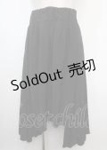 LISTEN FLAVOR / デザインスカート  黒 Y-25-03-07-147-PU-SK-SZ-ZY