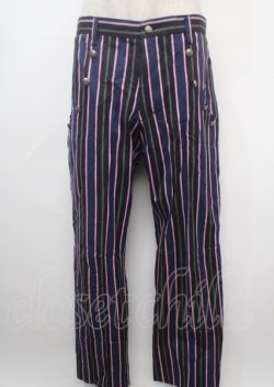 画像1: ALICE and the PIRATES / ヘラルディックレジメンタルパンツ MEN'S 紺 Y-25-03-07-148-PA-PA-SZ-ZY
