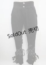 ALICE and the PIRATES / ベルトデザインレースアップパンツ MEN'S 黒 Y-25-03-07-150-PA-PA-SZ-ZY