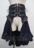 Ozz oneste / 薔薇刺繍オーバーコルセット  青 Y-25-03-07-158-OO-SK-SZ-ZY