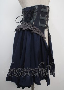 画像4: Ozz oneste / 薔薇刺繍オーバーコルセット  青 Y-25-03-07-158-OO-SK-SZ-ZY