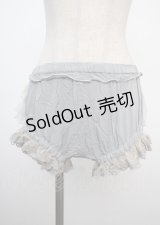 GRAMM / レースフリルペチパンツ  サックス Y-25-03-07-164-HN-PA-SZ-ZY