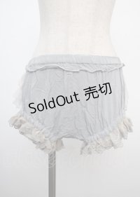 GRAMM / レースフリルペチパンツ  サックス Y-25-03-07-164-HN-PA-SZ-ZY