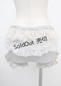 画像2: GRAMM / レースフリルペチパンツ  サックス Y-25-03-07-164-HN-PA-SZ-ZY