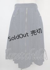 axes femme / ジップ付ドロストスカート F インディゴ Y-25-03-07-181-AX-SK-SZ-ZI
