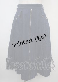 axes femme / ジップ付ドロストスカート F インディゴ Y-25-03-07-181-AX-SK-SZ-ZI