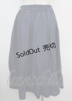 画像2: axes femme / ジップ付ドロストスカート F インディゴ Y-25-03-07-181-AX-SK-SZ-ZI