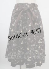 axes femme / メルティショコラ柄スカート F 茶 Y-25-03-07-193-AX-SK-SZ-ZI