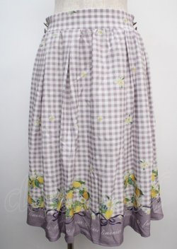 画像1: axes femme POETIQUE / シトロンフラワーリーススカート M ラベンダー Y-25-03-07-195-AX-SK-SZ-ZY