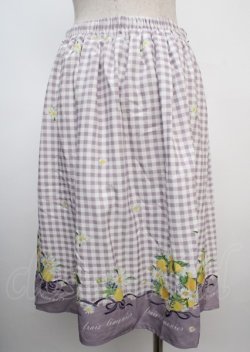 画像2: axes femme POETIQUE / シトロンフラワーリーススカート M ラベンダー Y-25-03-07-195-AX-SK-SZ-ZY