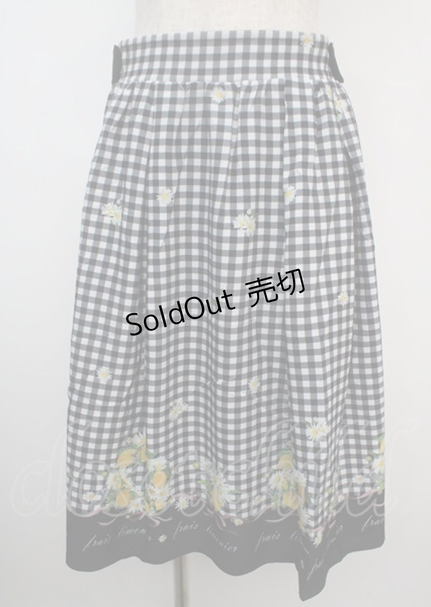 画像1: axes femme POETIQUE / シトロンフラワーリーススカート M 黒 Y-25-03-07-196-AX-SK-SZ-ZH (1)