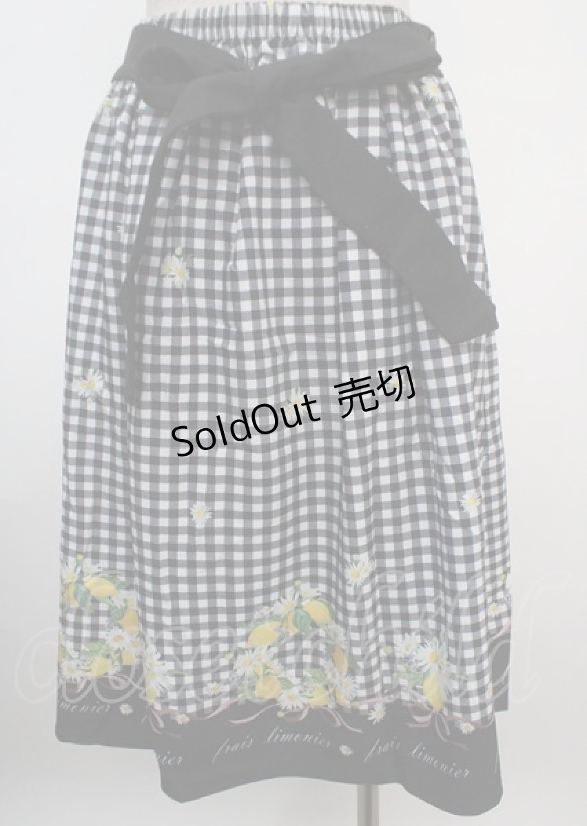 画像2: axes femme POETIQUE / シトロンフラワーリーススカート M 黒 Y-25-03-07-196-AX-SK-SZ-ZH (2)