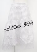 axes femme POETIQUE / ギンガムチェックイレヘムSK M ラベンダー Y-25-03-07-200-AX-SK-SZ-ZY