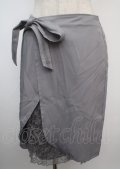 axes femme / ラッププリーツスカート M グレー Y-25-03-07-202-AX-SK-SZ-ZY