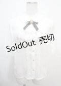 axes femme / カメオ×ジャボブローチ付ブラウス M 白 Y-25-03-07-004-AX-BL-SZ-ZY