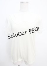 axes femme / コットンレース使い半袖プルオーバー M ミント Y-25-03-07-028-AX-TO-SZ-ZY