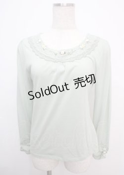 画像1: axes femme / ガーデンインナープルオーバー M ミント Y-25-03-07-030-AX-TO-SZ-ZY