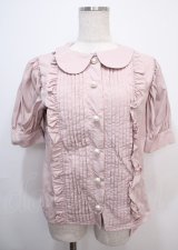 Swankiss / maid cottonブラウス  ピンク Y-25-03-07-006-CA-TO-SZ-ZS