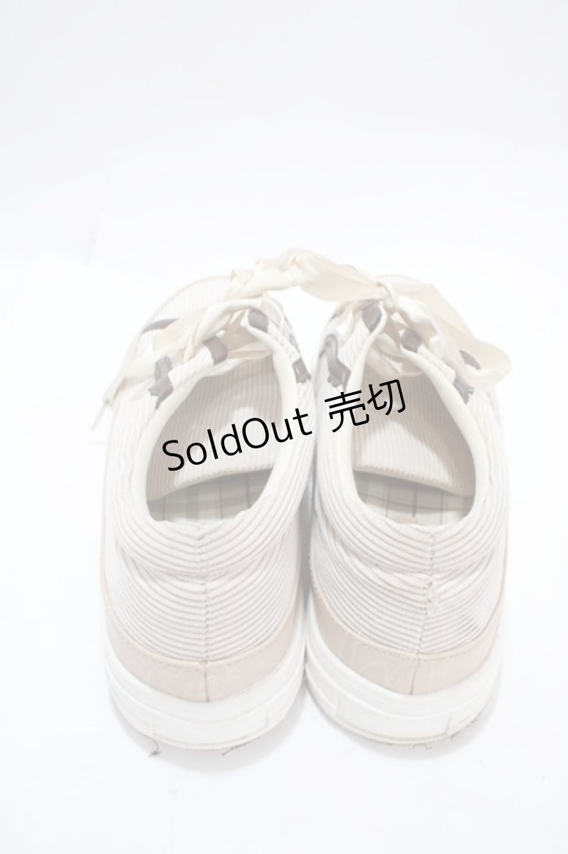 画像3: 【SALE】axes femme / コーデュロイスニーカー L ベージュ Y-25-03-10-049-AX-SH-SZ-ZTK022 (3)