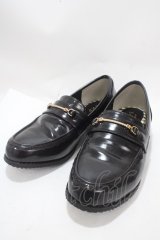 axes femme / パールヒールローファー L 黒 Y-25-03-10-051-AX-SH-SZ-ZY