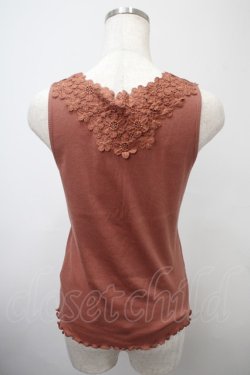 画像2: axes femme / 吸水速乾モチーフレースタンク F オレンジ Y-25-03-10-062-AX-TO-SZ-ZI
