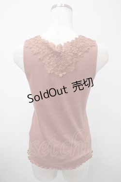 画像2: axes femme / 吸水速乾モチーフレースタンク F オレンジ Y-25-03-10-062-AX-TO-SZ-ZI