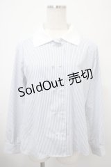 F i.n.t / ダブル釦ビッグカラーシャツ F ブルー Y-25-03-10-064-CA-BL-SZ-ZY