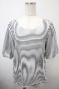 axes femme / ボリューム袖カットプルオーバー F 白 Y-25-03-10-068-AX-TO-SZ-ZY