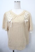 axes femme / レースアッププルオーバー F イエロー Y-25-03-10-070-AX-TO-SZ-ZS