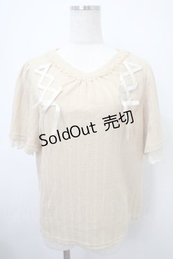 画像1: axes femme / レースアッププルオーバー F イエロー Y-25-03-10-070-AX-TO-SZ-ZI