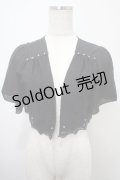 axes femme / 繊細レースボレロ M 黒 Y-25-03-10-075-AX-TO-SZ-ZY