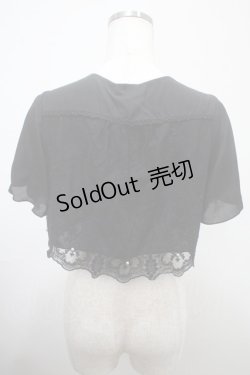 画像2: axes femme / 繊細レースボレロ M 黒 Y-25-03-10-075-AX-TO-SZ-ZY
