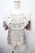 axes femme / ナポレオン風プルオーバー M モカ Y-25-03-10-078-AX-TO-SZ-ZS