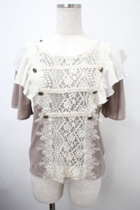 axes femme / ナポレオン風プルオーバー M モカ Y-25-03-10-078-AX-TO-SZ-ZS