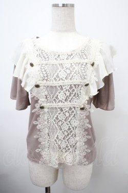 画像1: axes femme / ナポレオン風プルオーバー M モカ Y-25-03-10-078-AX-TO-SZ-ZS