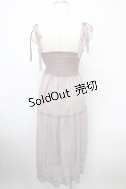 画像2: axes femme POETIQUE / シャーリングレースキャミワンピース M ピンク Y-25-03-10-099-AX-OP-SZ-ZS