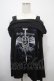画像1: SEX POT ReVeNGe / ROYAL CROWN SHOULDER デザインカットソー L 黒 Y-25-03-10-106-SP-TO-SZ-ZY (1)