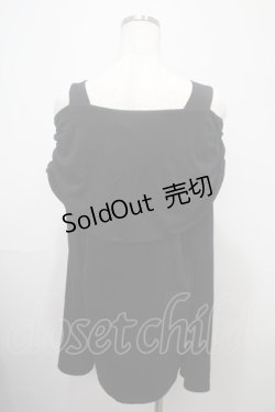 画像2: SEX POT ReVeNGe / ROYAL CROWN SHOULDER デザインカットソー L 黒 Y-25-03-10-106-SP-TO-SZ-ZY