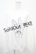 NieR Clothing / なんでやねんッロンT XL 白 Y-25-03-10-112-PU-TO-SZ-ZY