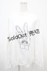 NieR Clothing / なんでやねんッロンT XL 白 Y-25-03-10-112-PU-TO-SZ-ZY