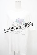 NieR Clothing / プリント半袖カットソー XL 白 Y-25-03-10-113-PU-TO-SZ-ZY