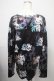 画像2: NieR Clothing / 総柄プリントロンT F 黒 Y-25-03-10-114-PU-TO-SZ-ZY (2)
