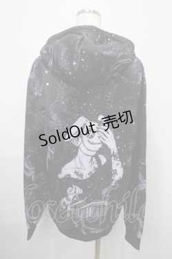 画像2: NieR Clothing / 総柄パーカー  黒 Y-25-03-10-115-PU-TO-SZ-ZY
