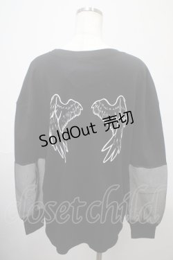 画像2: NieR Clothing / 袖シースルートップス F 黒 Y-25-03-10-117-PU-TO-SZ-ZY